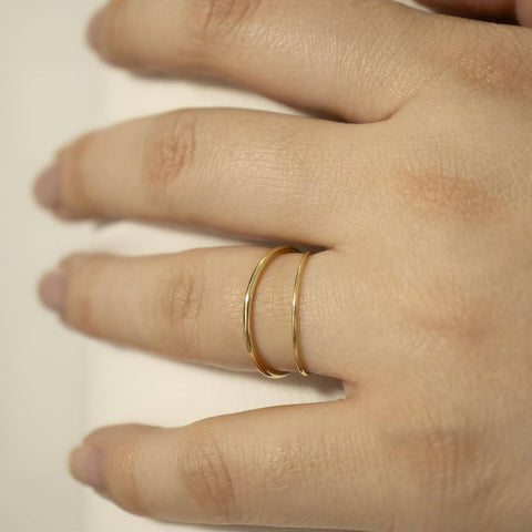 14K rose gold Maxi-Ese ring