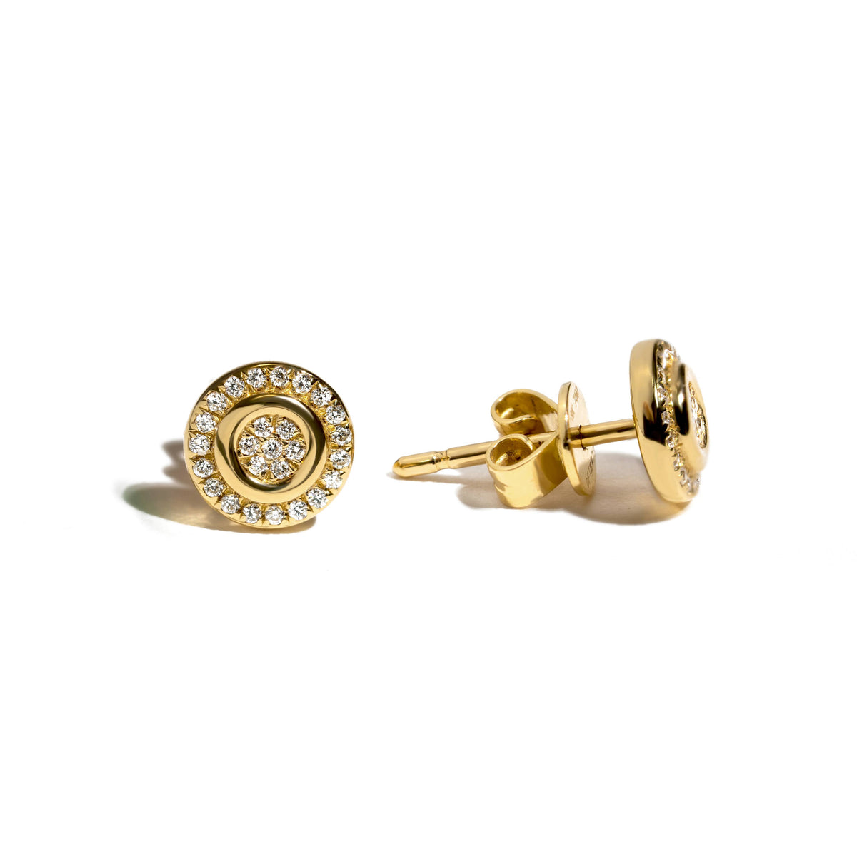 18k gold earrings with 0.26ct diamonds