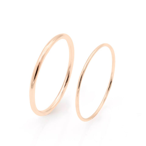 14K rose gold Maxi-Ese ring