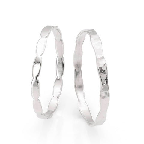 Dekat-Structured 14K white gold ring