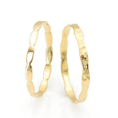 Dekat-Structured 14K yellow gold ring