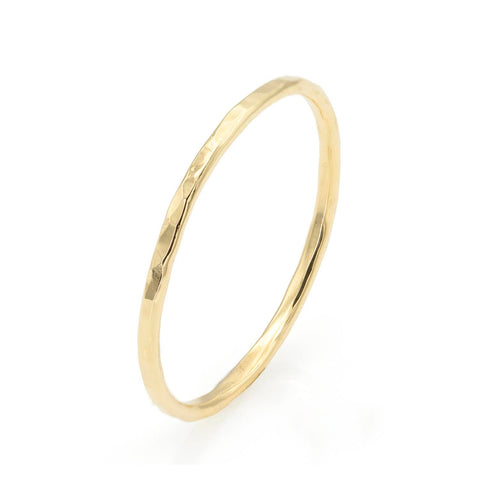 Inel Maxi Structurat aur galben 14K