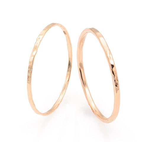 Maxi-Structured 14K rose gold ring