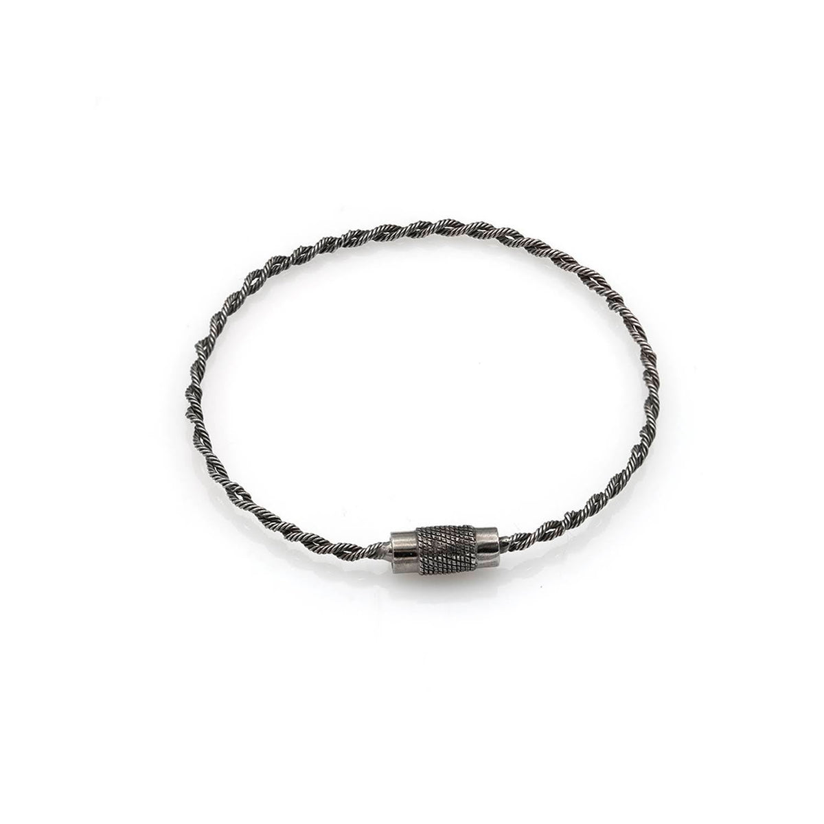 Twisted bracelet 16cm UniSex black gold 18K