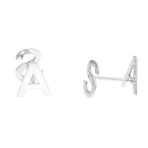 Buttons Letters gold 14k