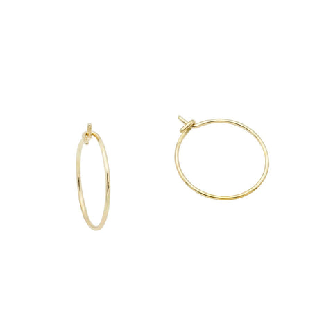 14k yellow gold Creole earrings