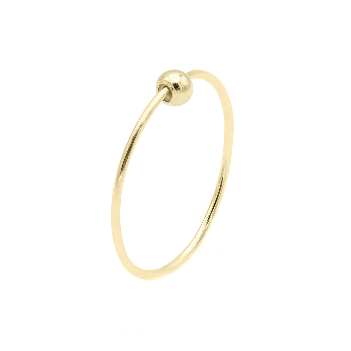 Ring 1 Ball 14K yellow gold