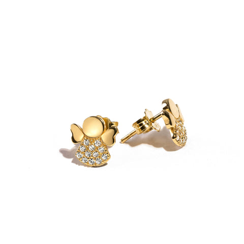 Girl's 18K yellow gold earrings