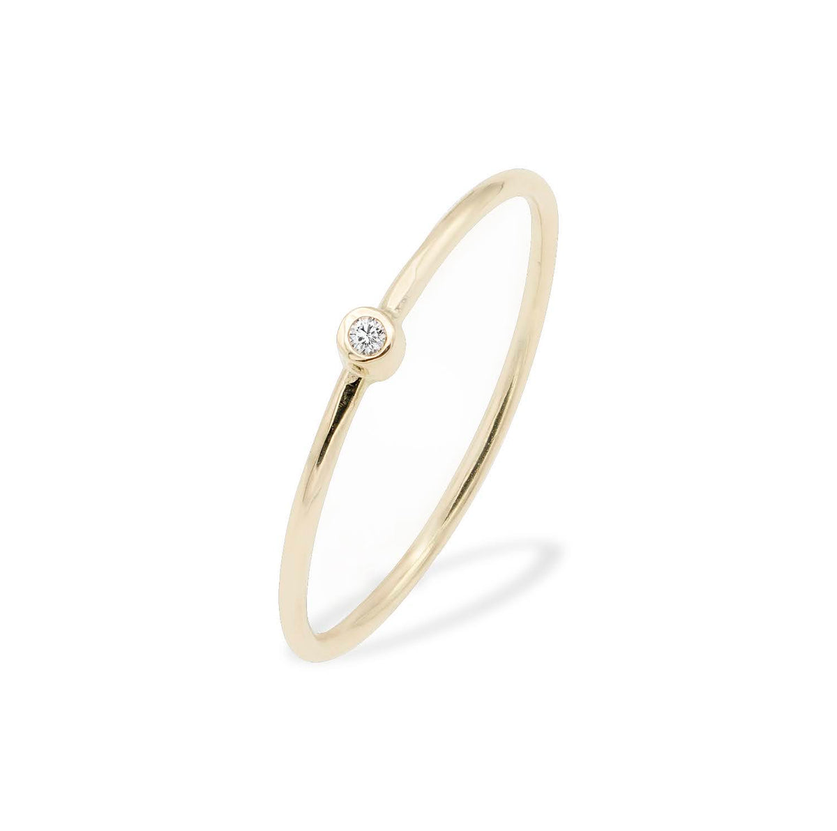 Inel Bubbles cu zirconiu aur galben de 14K